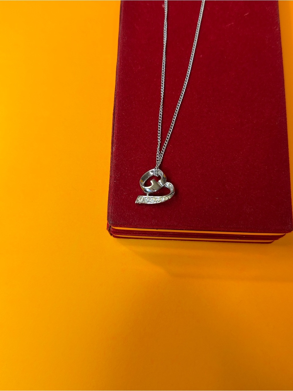 Givenchy Silver-Tone Crystal Loop Pendant Necklace - Silver - Picture 10 of 12